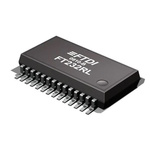 FTDI Chip FT232RL-TUBE, USB Controller, USB 2.0, 5.25 V, 28-Pin SSOP