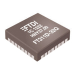 FTDI Chip FT311D-32Q1C-R, USB Controller, USB 1.1, USB 2.0, 3.3 V, 32-Pin QFN