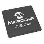Microchip USB5744-I/2G, USB Controller, 5Gbit/s, USB 3.1, 1.2 V, 3.3 V, 56-Pin SQFN