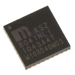 Microchip , 1-Channel Ethernet Transceiver 32-Pin QFN, KSZ8041NLI-TR