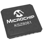 Microchip , 1-Channel Ethernet Transceiver 24-Pin QFN, KSZ8081RNAIA-TR
