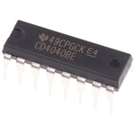 Texas Instruments CD4040BE 12-stage Through Hole Binary Counter, 16-Pin PDIP