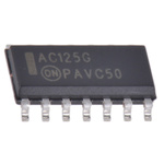 onsemi MC74AC125DG, Quad-Channel Non-Inverting Schmitt Trigger 3-State Buffer, 14-Pin SOIC