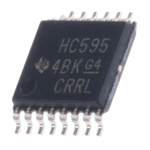 Texas Instruments SN74HC595PW 8-stage Surface Mount Shift Register HC, 16-Pin TSSOP
