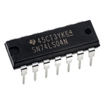 Texas Instruments SN74LS04N Hex Inverter, 14-Pin PDIP