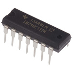 Texas Instruments SN74HC132N, Quad 2-Input NAND Schmitt Trigger Logic Gate, 14-Pin PDIP