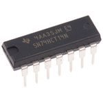Texas Instruments SN74HCT14N Hex Schmitt Trigger Inverter, 14-Pin PDIP