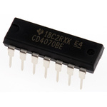 Texas Instruments CD4070BE, Quad 2-Input XOR Logic Gate, 14-Pin PDIP