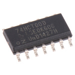 Nexperia 74HCT00D,652, Quad 2-Input NAND Logic Gate, 14-Pin SOIC