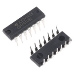 Texas Instruments CD4001UBE, Quad 2-Input NOR Logic Gate, 14-Pin PDIP