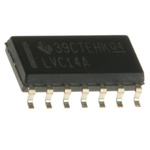 Texas Instruments SN74LVC14AD Hex Schmitt Trigger CMOS Inverter, 14-Pin SOIC