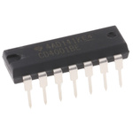 Texas Instruments CD4001BE, Quad 2-Input NOR Logic Gate, 14-Pin PDIP