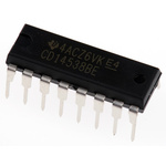 Texas Instruments CD14538BE, Dual Monostable Multivibrator, 16-Pin PDIP