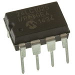 Microchip 24LC1025-I/P, 1Mbit Serial EEPROM Memory, 900ns 8-Pin PDIP Serial-I2C
