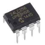 Microchip 24LC256-I/P, 256kbit Serial EEPROM Memory, 900ns 8-Pin PDIP Serial-I2C
