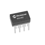 Microchip 93C46C-I/P, 1kbit Serial EEPROM Memory, 200ns 8-Pin DFN/TDFN, MSOP, PDIP, SOIC, SOT-23, TSSOP Serial-Microwire