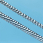 RS PRO Galvanised Metal Wire Rope, 50m