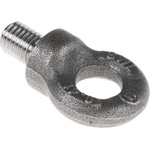RS PRO Carbon Steel Eye Bolt, M12 Thread, 18mm Thread Length, 15mm Internal Eye Diameter, 33mm Outer Eye Diameter, 0.4t