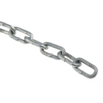 RS PRO Galvanised Steel Chain, 10m Length, 56 kg Lifting Load