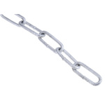 RS PRO Galvanised Steel Chain, 10m Length, 85 kg Lifting Load