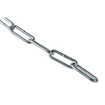 RS PRO Zinc Plated Steel Chain, 10m Length, 30 kg Lifting Load