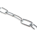 RS PRO Zinc Plated Steel Chain, 10m Length, 140 kg Lifting Load