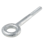 RS PRO Galvanised Metal Eye Bolt, M12 Thread, 50mm Thread Length, 24mm Internal Eye Diameter, 48mm Outer Eye Diameter