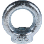 RS PRO Carbon Steel Eye Nut, M8 Thread, 20mm Internal Eye Diameter, 36mm Outer Eye Diameter, 0.14t Load
