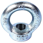 RS PRO Carbon Steel Eye Nut, M20 Thread, 40mm Internal Eye Diameter, 72mm Outer Eye Diameter, 1.2t Load