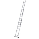 Zarges 3 x 10 Step Aluminium Extension Ladder, 6.65m Open Length