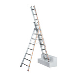 TUBESCA Aluminium Combination Ladder 8 steps 2.33m open length