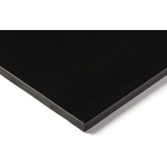 Black Plastic Sheet, 305mm x 250mm x 40mm, Polyamide 6.6 glass fibre reinforced 30%