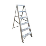 RS PRO Aluminium 6 steps Step Ladder, 1.26m open length