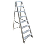 RS PRO Aluminium 8 steps Step Ladder, 1.7m open length