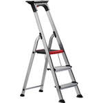RS PRO Aluminium 3 steps Step Ladder, 0.616m platform height, 1.244m open length