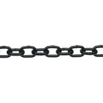 RS PRO Black Steel Chain Link, 10m Length