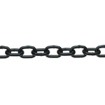 RS PRO Black Steel Chain Link, 10m Length
