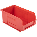 RS PRO PP Storage Bin, 76mm x 101mm, Red