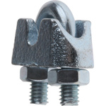 RS PRO Steel 3mm Diameter Wire Rope Clamp