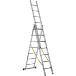 Zarges Aluminium Combination Ladder 21 steps 5m open length
