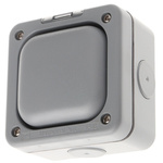 Switch Enclosure for use with Masterseal Plus Switch, Neon Module, 95mm Width,95mm Length, Screw Fixing