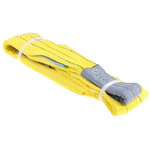 RS PRO 1m Yellow Lifting Sling Webbing, 3t