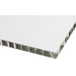 White Aluminium Sheet, 600mm Long, 600mm x 10mm