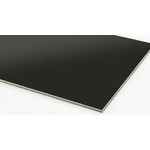 Black Aluminium Sheet, 600mm Long, 3.5kg/m2, 600mm x 3mm, Suitable For Cladding, Fascia Panels, Folded Parts, Sign Trays
