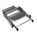 RS PRO 2 Tread Aluminium Steps 0.44m Platform Height, Silver