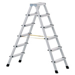 Zarges Aluminium 2 x 6 steps Step Ladder, 1.3m open length