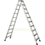 Zarges Aluminium 2 x 10 steps Step Ladder, 2.2m open length