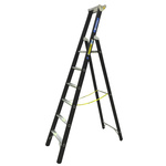 Zarges Aluminium 6 steps Step Ladder, 1.59m platform height