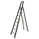 Zarges Aluminium 8 steps Step Ladder, 2.12m platform height