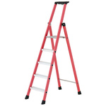 TUBESCA Fibreglass 5 steps Step Ladder, 1.15m platform height